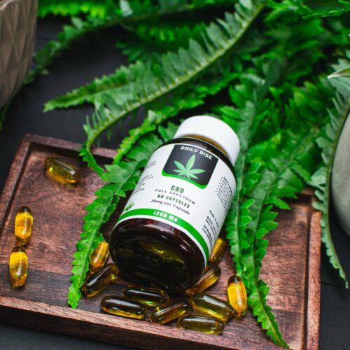 Daily Rise - Full Spectrum CBD Softgel Capsules - 1200mg - 60 Capsules - 20mg Per Capsule 4 Daily rise CBD capsules