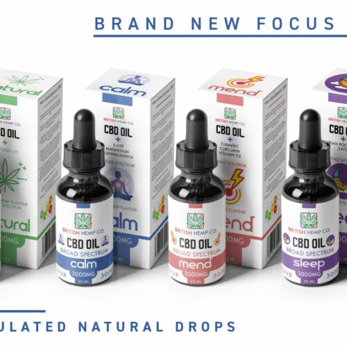 new banner scaled - British Hemp Co. CBD Oil - 30ml - Broad Spectrum - 5 Strengths