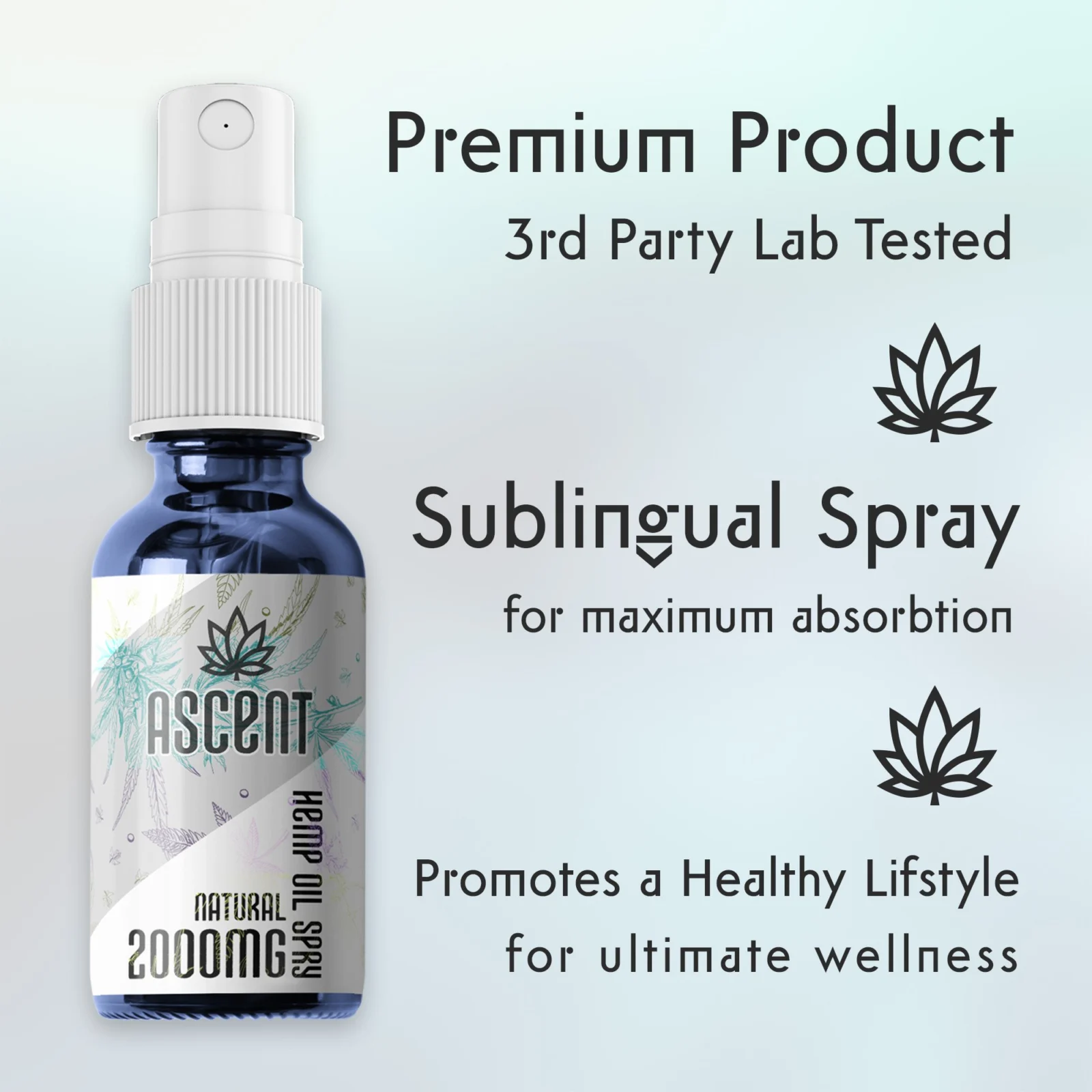 Ascent CBD Oil Spray - Full Spectrum - 30ml - 2 Strengths 5 Ascent CBD Oil Spray - Full Spectrum - 30ml - 2 Strengths - Image 5