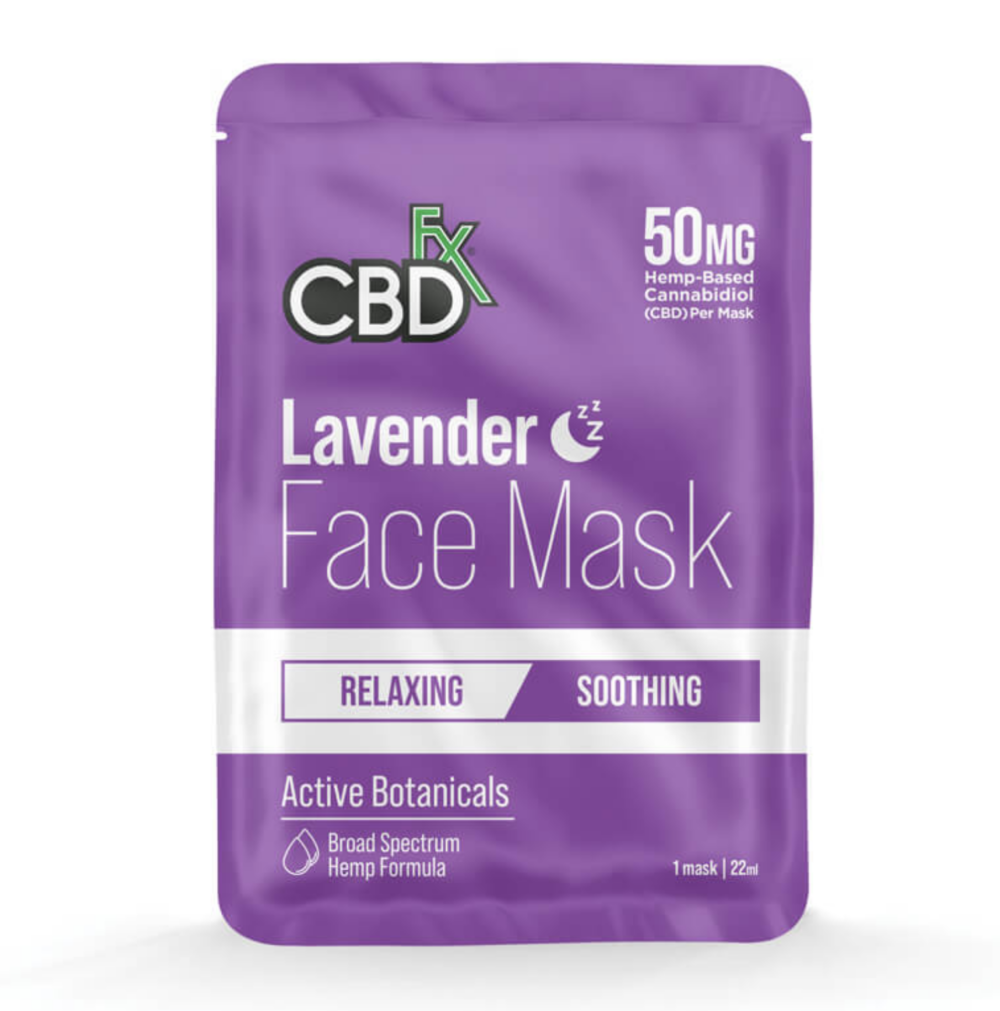 CBDfx Lavender Face Mask