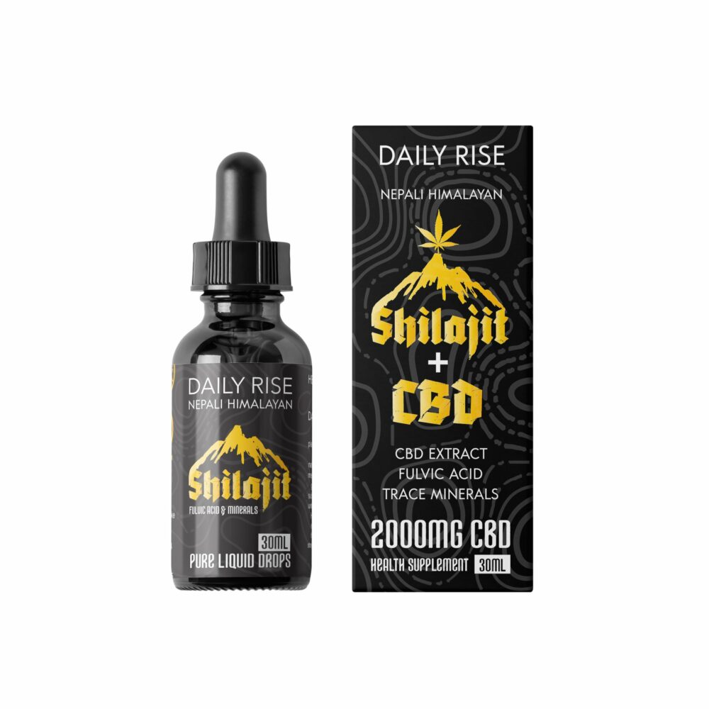 03 Dropper Bottle Mockup 5 - Daily Rise - Shilajit + CBD 2000mg