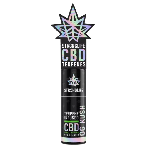 Stronglife – Terpene CBD Vape Juice – 6 Flavours – 3 Strengths – 50ml 8 OG Kush Terpene Infused CBD E-Liquid 5000mg