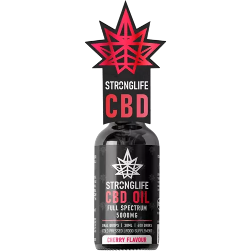 Stronglife Full Spectrum Cherry Flavoured CBD Oil 5000mg