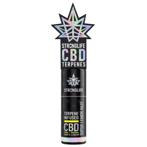 Stronglife – Terpene CBD Vape Juice – 6 Flavours – 3 Strengths – 50ml 7 Super Lemon Haze Terpene Infused CBD E-Liquid 5000mg