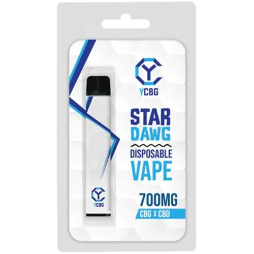 yCBG – Stardawg CBD Disposable Vape Pen – 700mg CBD CBG BritishCBD
