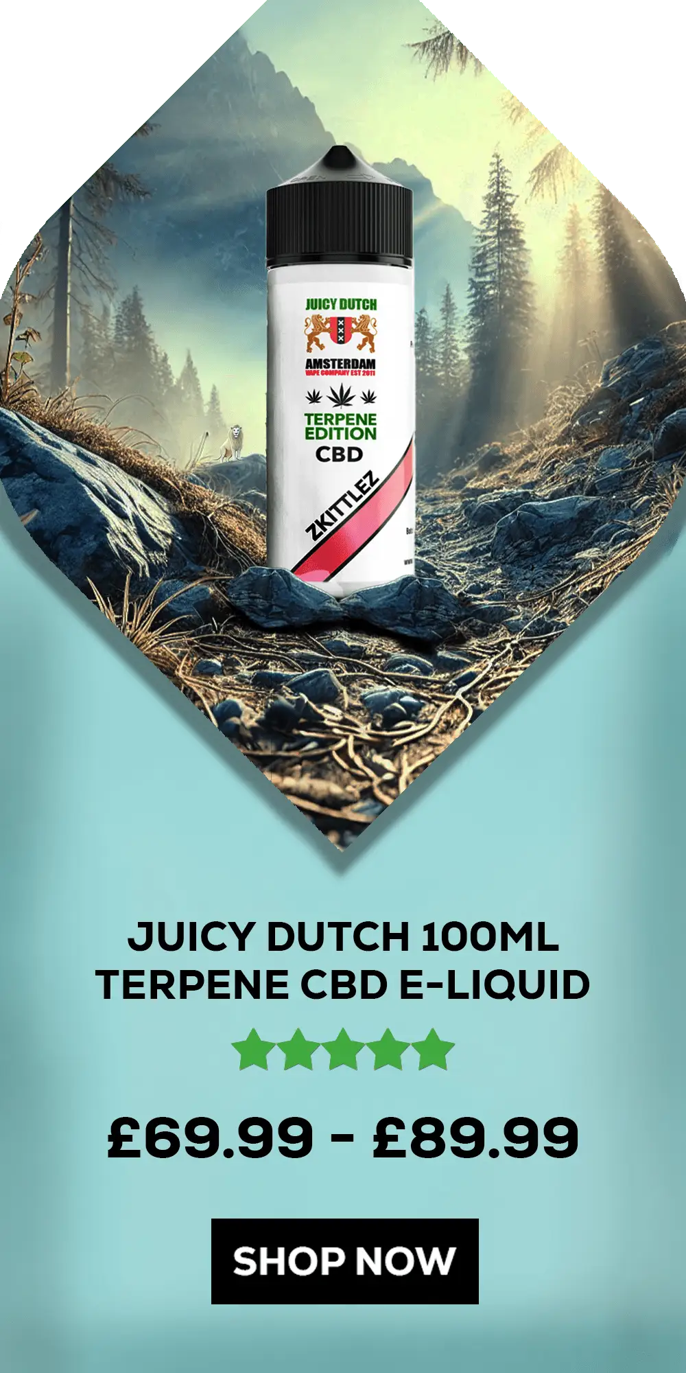 BritishCBD | Leading Supplier Of CBD & Hemp Products 37 Juicy Dutch Terpene CBD Vape Juice Terpene CBD E-Liquid