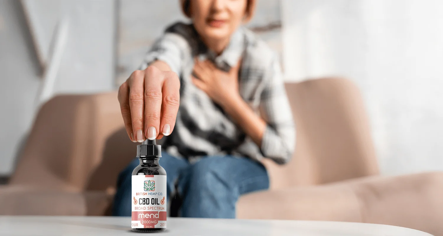 Benefits Of CBD Oil Under The Tongue 4 Background picking bottle up min opt - Benefits Of CBD Oil Under The Tongue