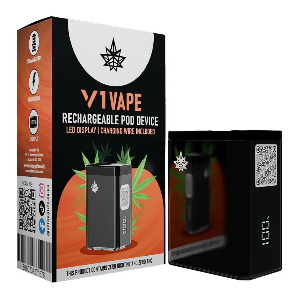 BritishCBD Stronglife V1 CBD Vape Pod Kit Device Vape Device CBD Pod Vape