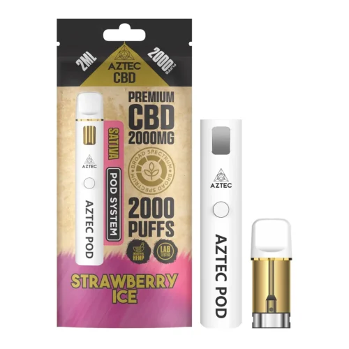 Aztec CBD Pod System 2000MG Strawberry Ice