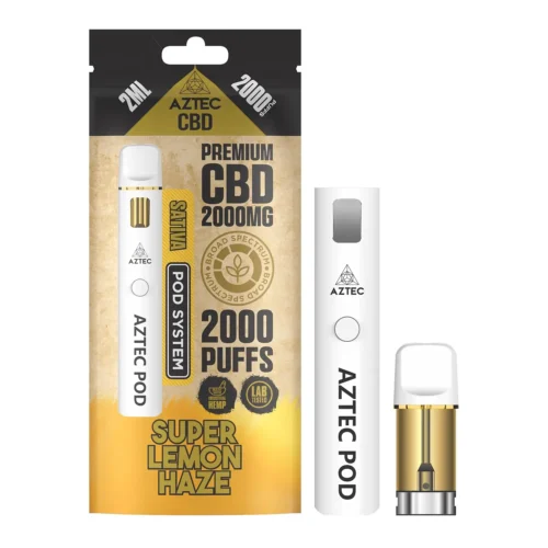 Aztec CBD Pod System 2000MG Super Lemon Haze