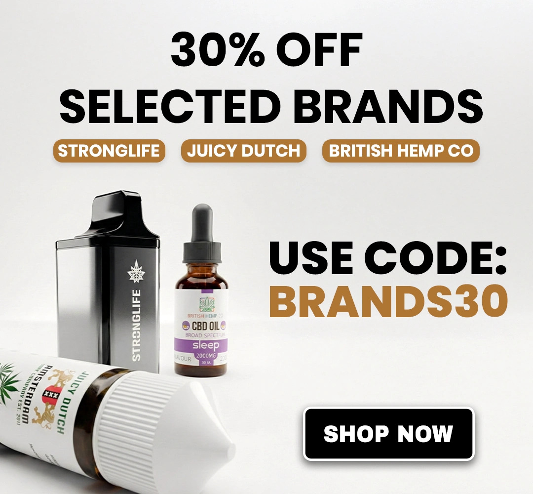 British CBD brands 30 CBD gummies CBD oils CBD e liquids CBD pod devices
